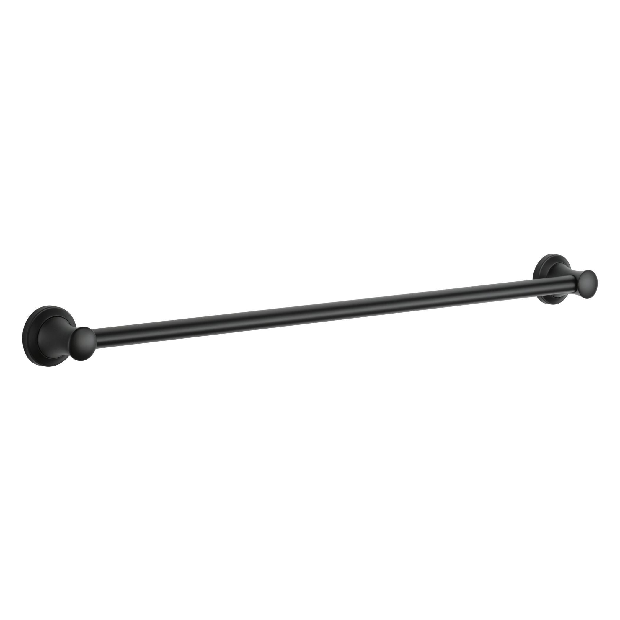DELTA® 41736-BL Transitional Decorative Grab Bar, Stryke™, 39 in L, Matte Black, Brass, Import