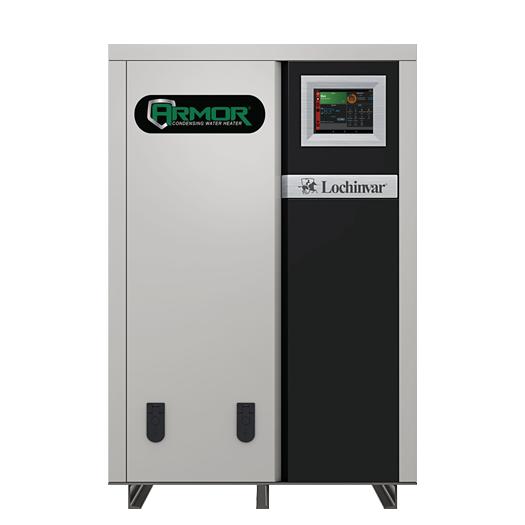Lochinvar® 100299657 AWH Armor Condensing Water Heater, 17.0 gal Tank, 1999000 Btu/hr Heating, Natural gas Fuel, Horizontal Vent, 98 %
