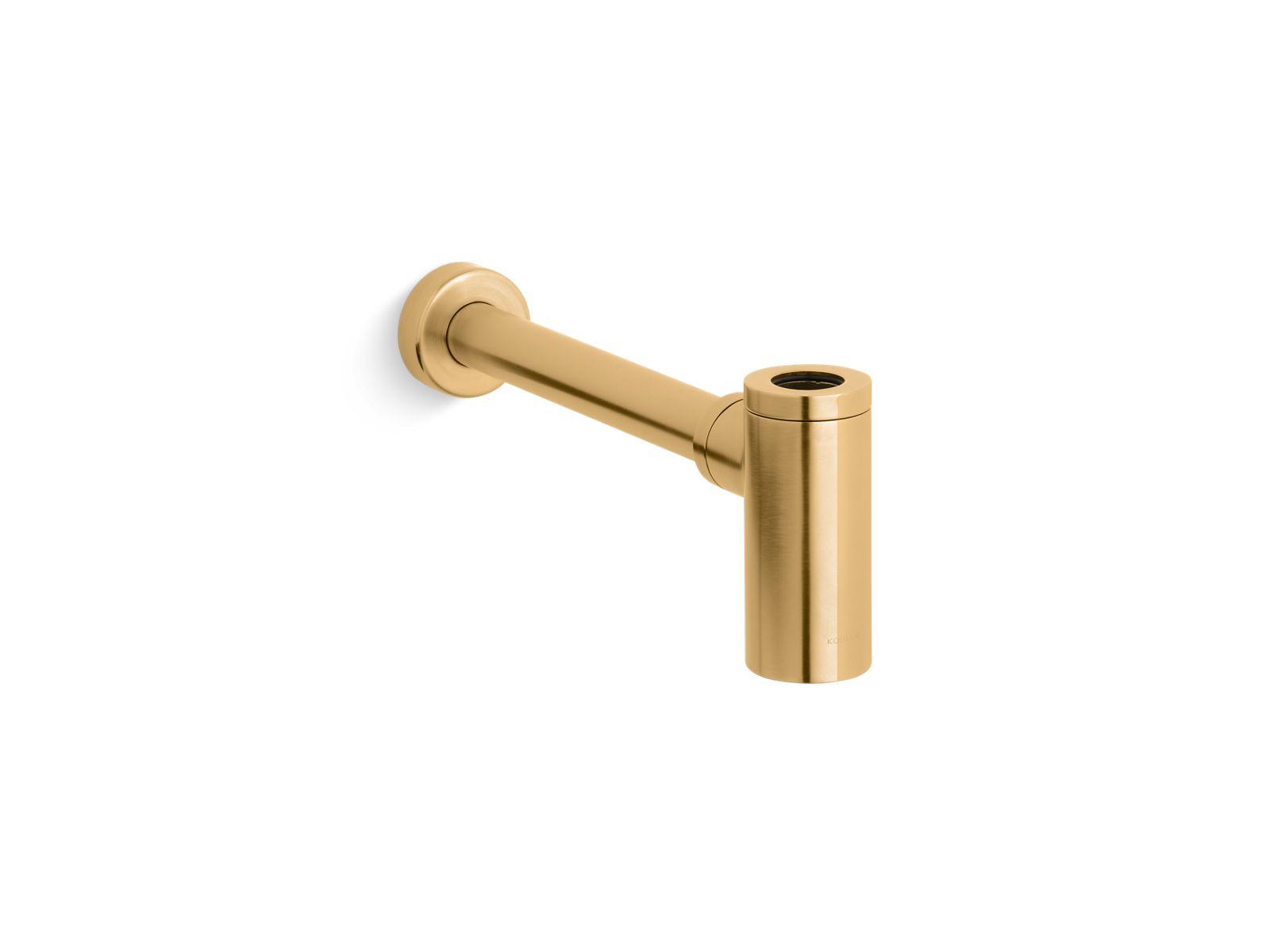 Kohler® 9033-2MB 9033 Bottle Trap, 1-1/4 Inlet 1-1/4 in Outlet, Vibrant Brushed Moderne Brass, Slip Joint Connection