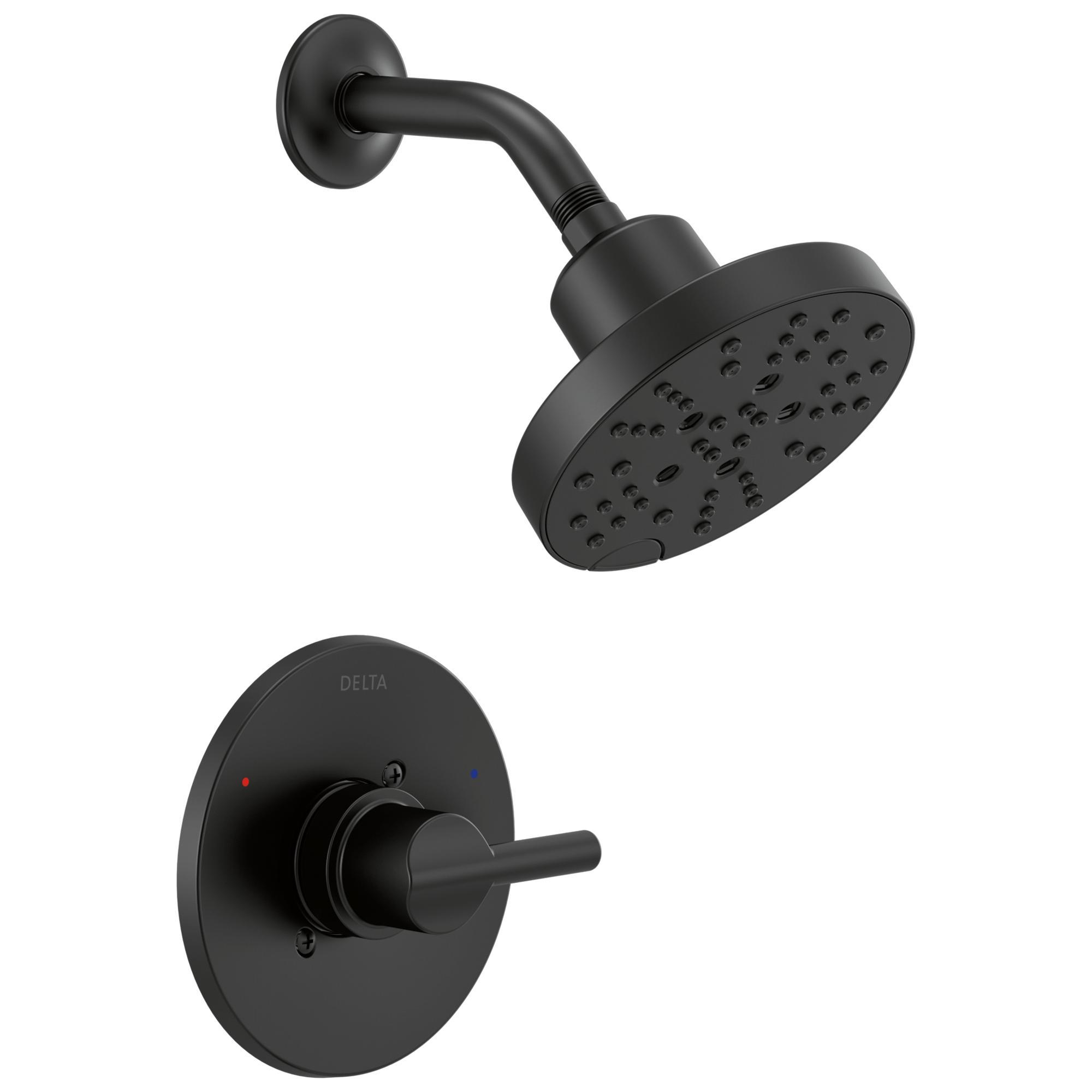 DELTA® 142749-BL Monitor® 14 Nicoli™ Faucet Shower Head, 1.75 gpm Max Flow, 5 Sprays, Wall Mounting, Domestic