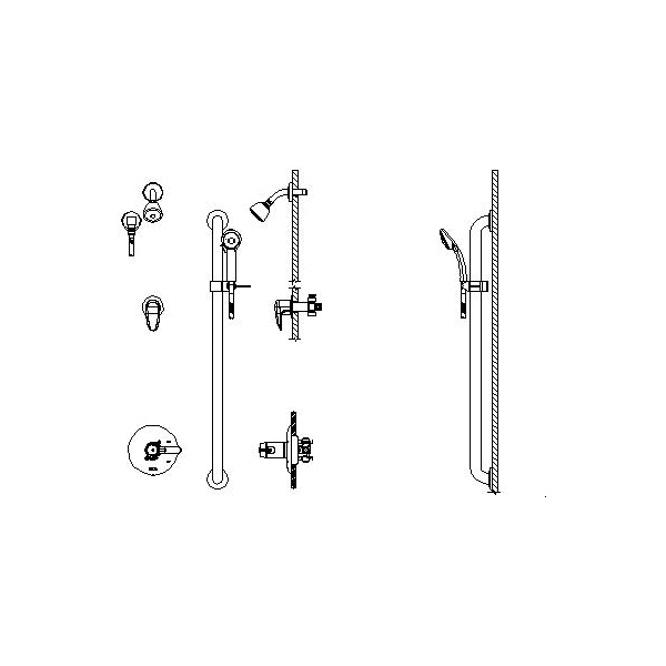 DELTA® T17TH335-25 TempAssure® 17T Universal Shower Trim Only, MultiChoice®, 2 gpm, Polished Chrome, Import