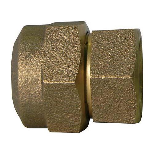 A.Y. McDonald 5182-108, 74754Q 1 1/2 Octagonal Straight Adapter, 1-1/2 in Nominal, Q CTS McQuik Compression x FNPT End Style, Brass, Domestic