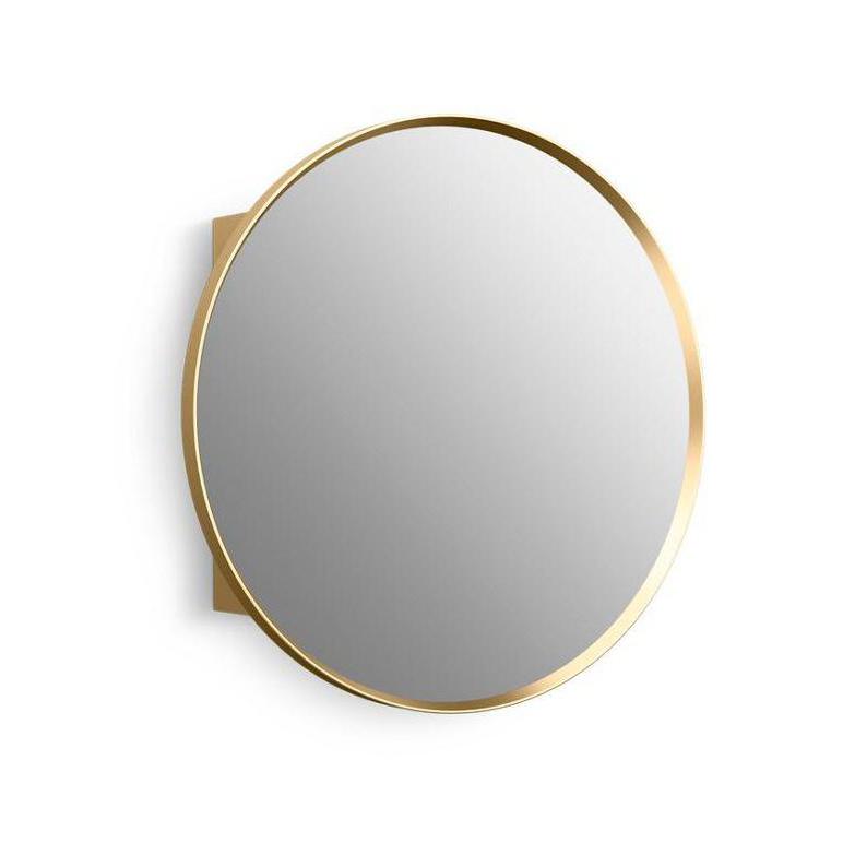 Kohler® 35572-BGL 35572 Verdera® Framed Medicine Cabinet, 5-9/16 in OAL 24 in OAW 34 in OAH, Anodized Aluminum, Moderne Brushed Gold