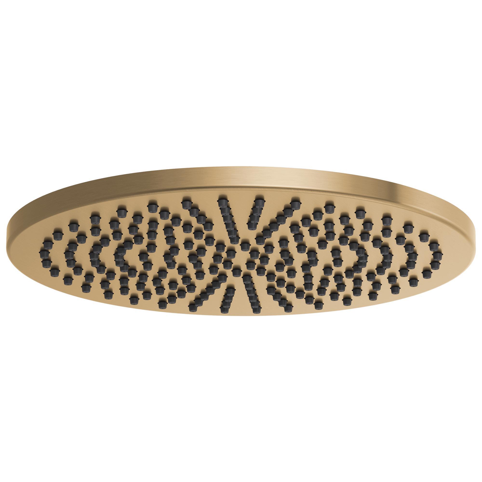 Brizo® 81392-GL-2.5 Raincan Shower Head, 2.5 gpm Flow Rate, 1 Spray, 2.38 in L x 11.81 in W x 11.81 in H Head, Import