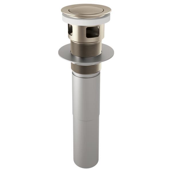 Brizo® RP81628BN Pushbutton Activated Pop-Up Drain Assembly, Brushed Nickel, Brass Drain