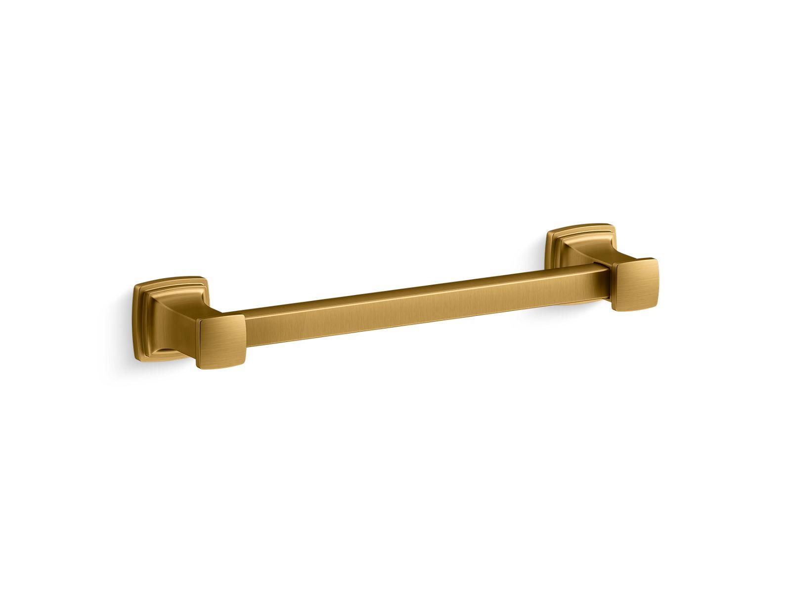 Kohler® 24436-2MB 24436 Riff® Cabinet Pull, For Use With Cabinet, 7 in Cabinet Pull, Zinc, Vibrant Brushed Moderne Brass