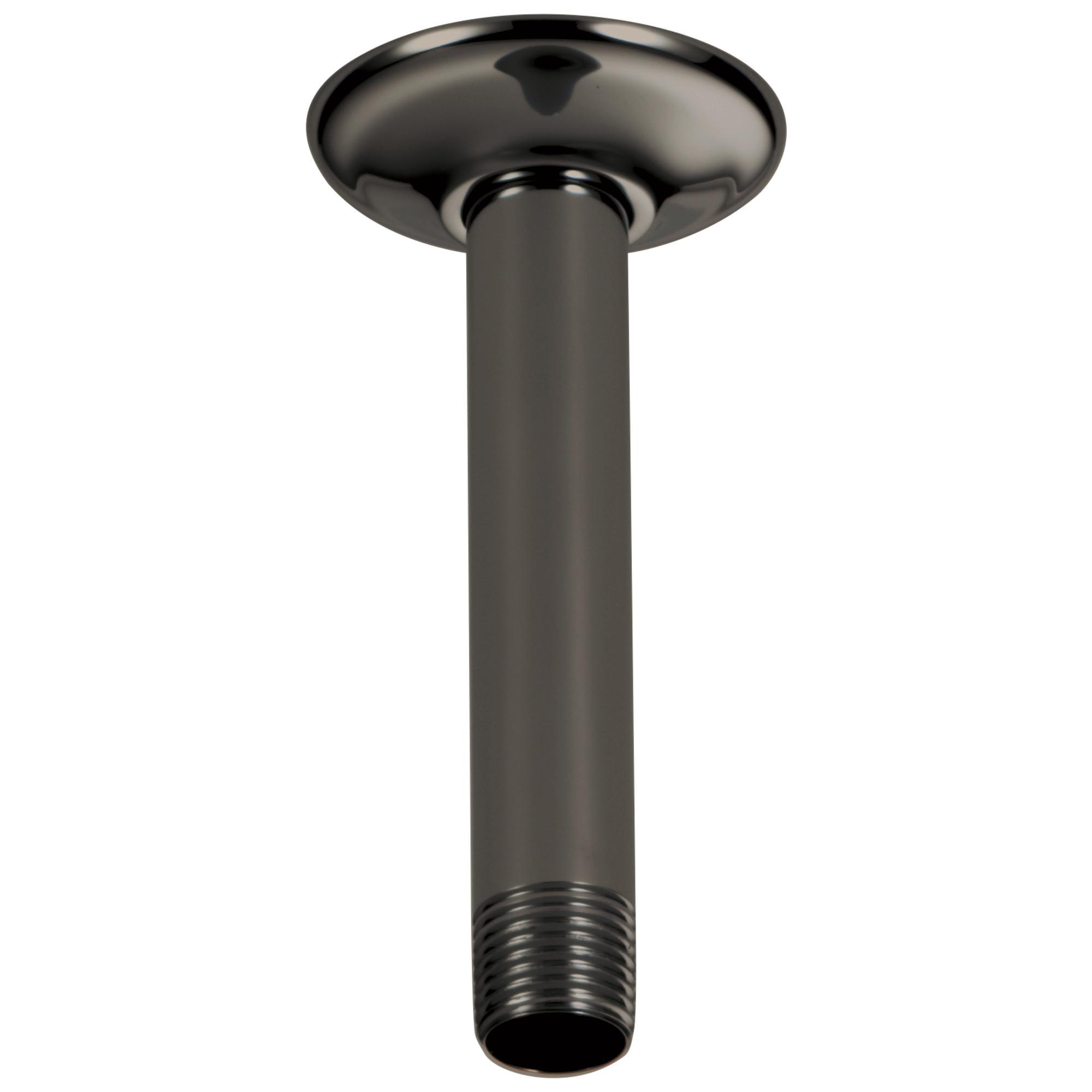 Brizo® RP48985BNX Essential™ Shower Series Ceiling Mount Shower Arm and Round Flange, 6 in L, 2-3/8 in Dia Flange, 1/2-14 NPT Both End, Import