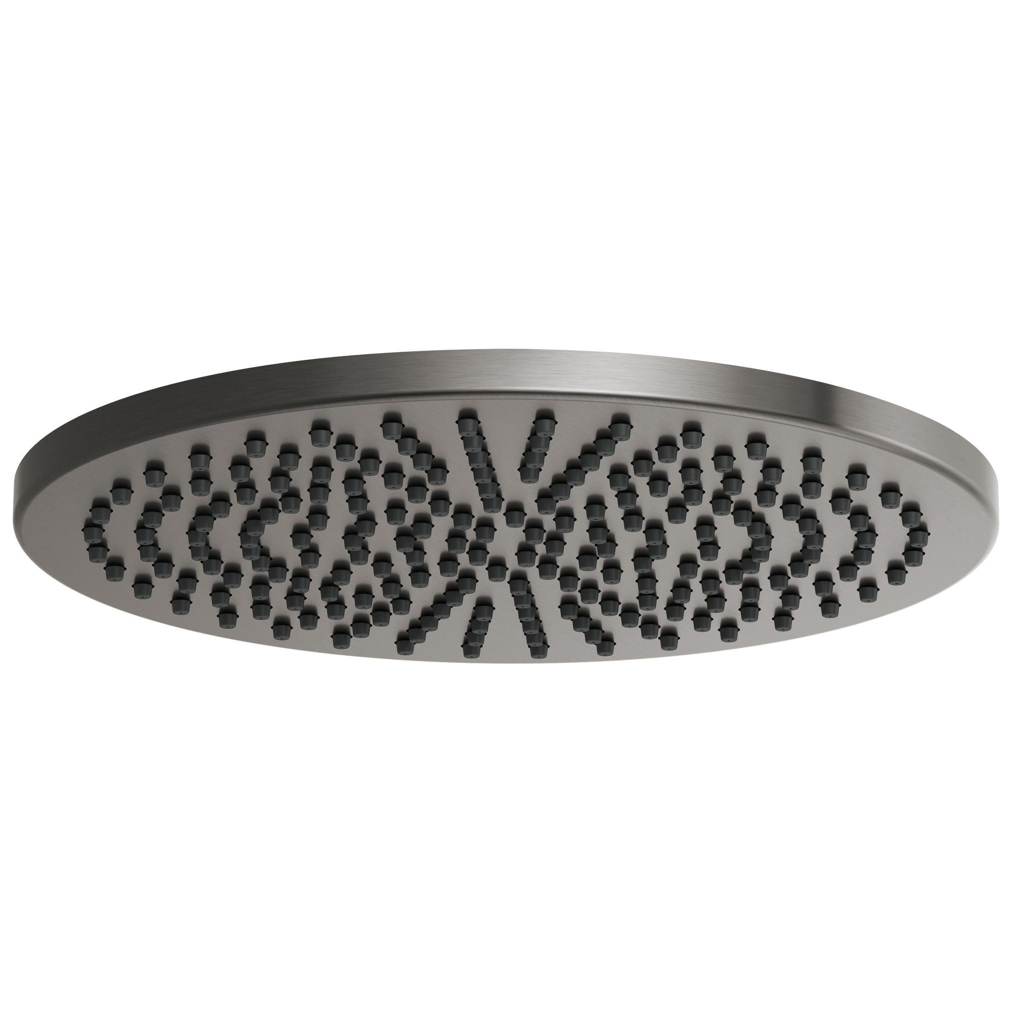 Brizo® 81392-SL-2.5 Raincan Shower Head, 2.5 gpm Flow Rate, 1 Spray, 2.38 in L x 11.81 in W x 11.81 in H Head, Import