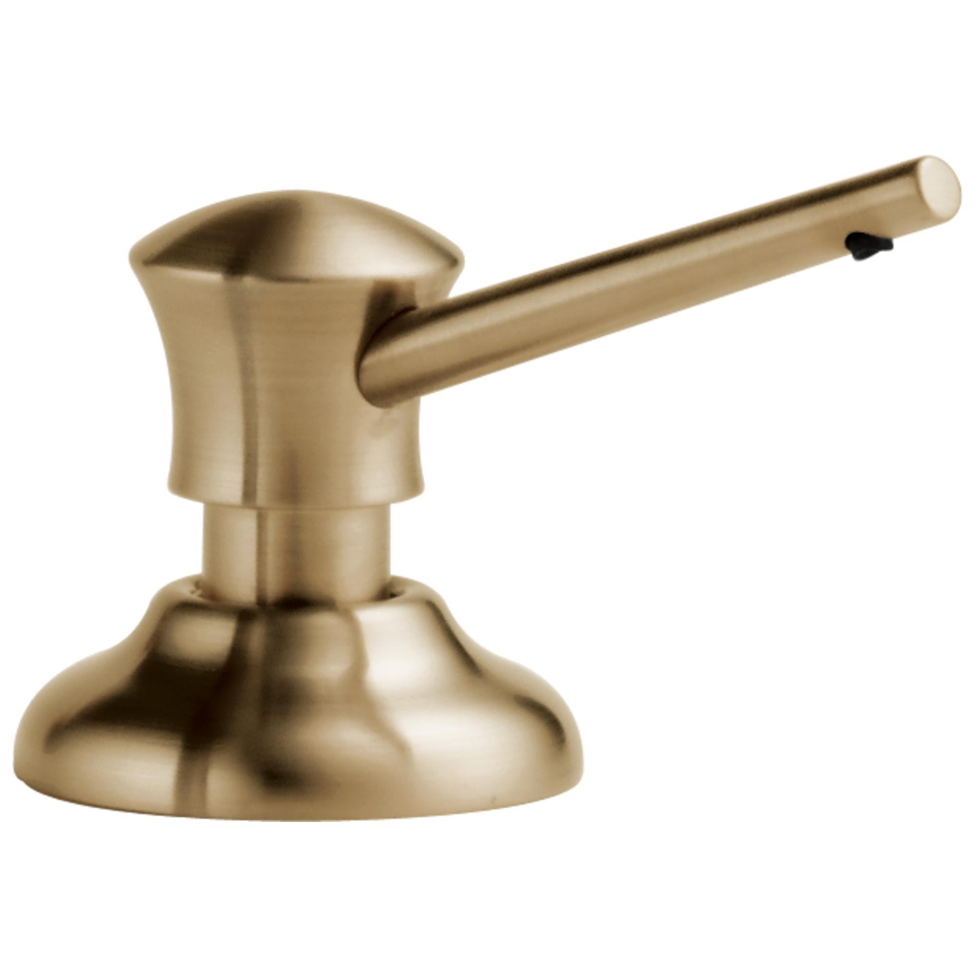 DELTA® RP1002CZ Classic Soap/Lotion Dispenser, Brilliance® Champagne Bronze, 13 oz Capacity, Deck Mount, Metal, Import