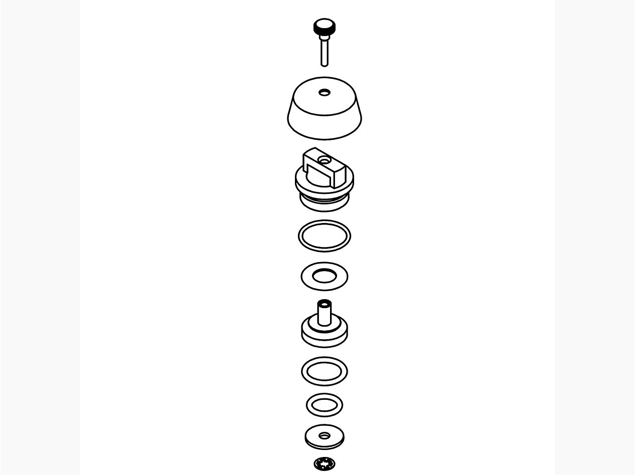 Kohler® 1361800-CP Vacuum Breaker Repair Kit, For Use With Faucet, Polished Chrome