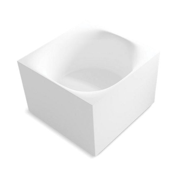 Kohler® 31404-HW1 Stillness™ Soak Bath Tub, Soaking, 46 in L x 46 in W, Center Drain, Honed White